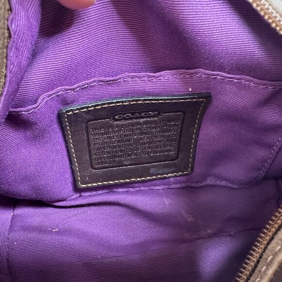 COACH Vintage Y2K Signature Mini Satchel Handbag Shoulder Bag Jacquard - Picture 10 of 11